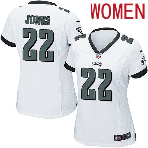 Women Philadelphia Eagles #22 Sidney Jones Nike White Game NFL Jersey